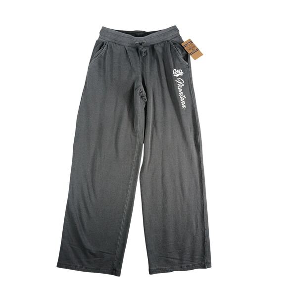 Montana Grizzlies Sweatpants Unisex Mens Small Gray Rivalry Threads Wide Leg NWT - Picture 1 of 10
